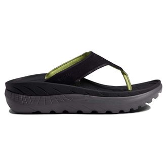 Vionic Restore Leather Womens Toe Post Sandals - Black Charcoal - Size:UK 5