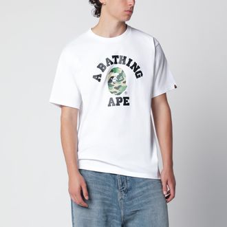 A Bathing Ape White T-shirt with logo print