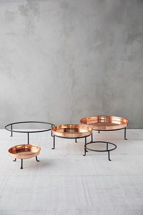 Terrain Matte Black Steel Plant Stand