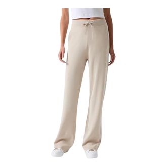 Guess Meissa Straight Pant Swtr - female - Guess - Sweatpants - Beige - XS - Trousers