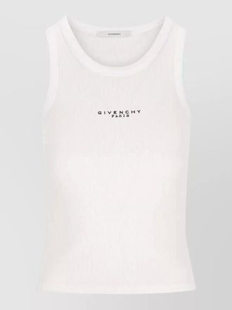 Givenchy ribbed knit stretch tank crew neck