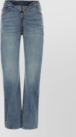 Alexander Wang v dip waistband straight leg jeans