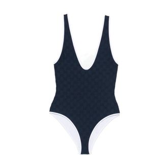Gucci GG Swimsuit - female - Gucci - Swimsuits - Blue - L - Swimwear