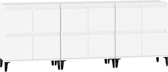 vidaXL Sideboards 3 pcs White 60x35x70 cm Engineered Wood Vidaxl