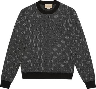 Gucci GG Wool Jacquard Sweater Grey 761549-XKDK5-1230