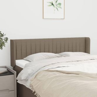 vidaXL Cabecero De Tela Gris Taupe 147x16x78/88 Cm Vidaxl