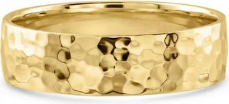 Pompeii3 Mens Polished Hammered Wedding Band 14k Gold or Platinum