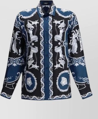 Versace silk pattern shirt