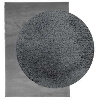 Berkfield Home Rug OVIEDO Short Pile Anthracite 200x280 cm in Dark Grey | Size: Medium