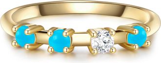 Glanzst&uuml;cke M&uuml;nchen Womens Sterling Silver Ring - Gold - Size N