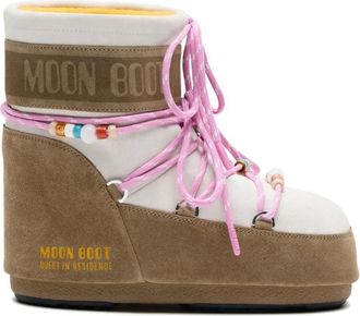Moon Boot Schoenen, Dames, Veelkleurig, 39 EU, Leer, Icon Low
