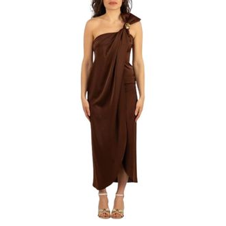 Hanita Party Dresses, female, Brown, Size: XS Abito lungo