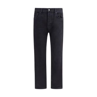Saint Laurent Long Mick Jeans - male - Saint Laurent - Straight Fit Jeans - Black - W36 - Jeans