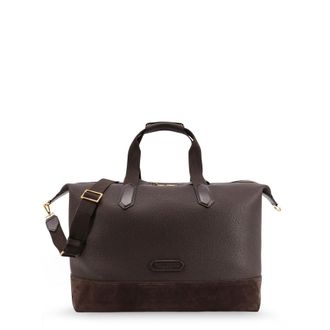 Tom Ford Leather Travel Bag With Suede Inserts