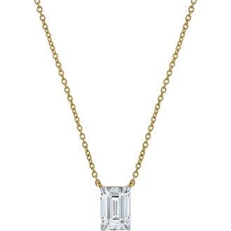 LuvMyJewelry Emerald Elegance 14K Gold Lab Grown Diamond Necklace - 1.50 ct in 14K Yellow Gold at Nordstrom