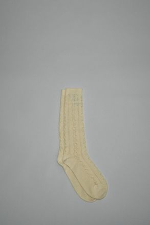 Valentino Perforated Cotton Socks with V-Logo