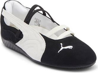 Puma Speedcat Ballet Sneaker in Puma Black/Puma White at Nordstrom, Size 6.5