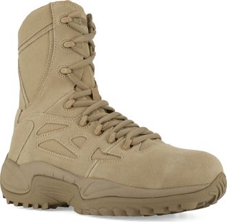 Reebok Mens Rb8894 Rapid Response Composite Toe 8 Stealth Tactical Boot Sidezipper Desert Tan Military, 10 UK