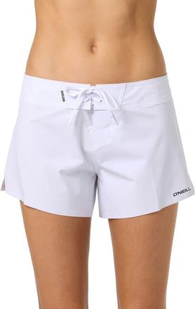 O'Neill Hyperfreak Tech Stroke Board Shorts in White at Nordstrom, Size 11