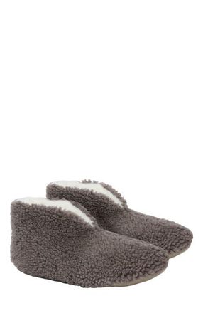 Celtic & Co. Teddy Soft Sole Bootee Slippers in Vole at Nordstrom, Size 10