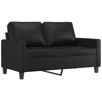 vidaXL Divano A 2 Posti Nero 120 Cm In Similpelle - Vidaxl