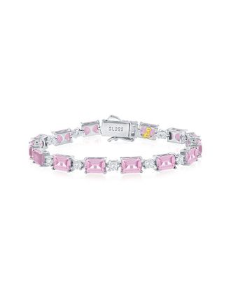 Suzy Levian Suzy Levian Gala Collection Silver Cz Tennis Bracelet