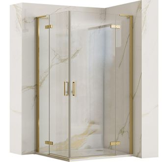Rea Cabina De Ducha Rea Hugo 90x100 Gold Brush