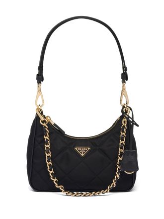 Prada Borsa a spalla Chaîne mini Re-Edition 1995 - Nero