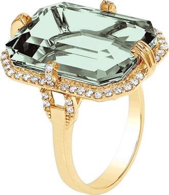 Goshwara Gossip Emerald Cut Ring in Translucent Green at Nordstrom, Size 7