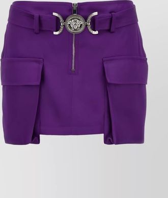 Versace high-waisted cargo mini skirt