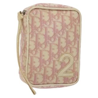 Dior Pre-owned Pouch - Dames - Pre-owned - Roze - Maat: ONE Size Leer