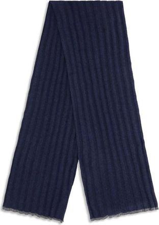 Brunello Cucinelli Mens Blue Cashmere Foulard Accessory