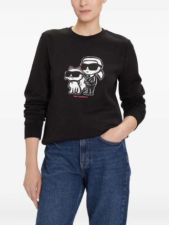 Karl Lagerfeld Ikon Choupette sweatshirt - Black