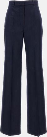 Max Mara Dark Blue Straight Trousers