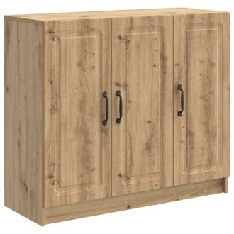vidaXL Aparador Roble Artesanal 89 X 34,5 X 77 Cm Madera De Ingenier&iacute;a Vidaxl