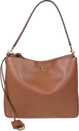 Balenciaga Rodeo Hobo M Schoudertas - Dames - Schoudertassen - Bruin - ONE Size - Leer - Tassen