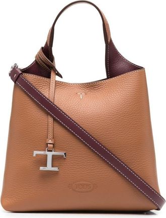 Tod's Brown T Timeless leather mini handbag