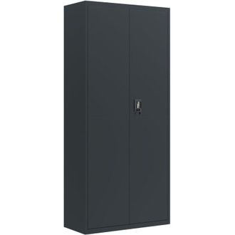 vidaXL Vidaxl - Armario Archivador De Acero Gris Antracita 90x40x200 Cm