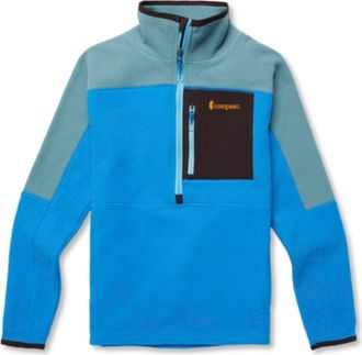Cotopaxi Womens Abrazo Half Zip Fleece Jacket In Bluegrass & Saltwater