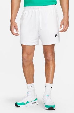 Nike Club Flow Mesh Shorts in White/Black at Nordstrom Rack, Size Xx-Large