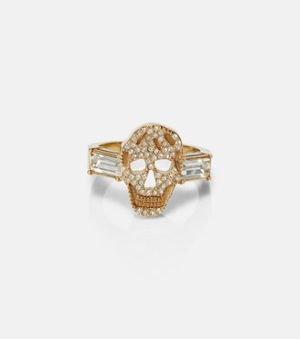 Alexander McQueen Crystal-embellished ring