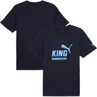 Puma Mens Puma Navy Manchester City 2025/26 King Logo T-Shirt at Nordstrom, Size Xx-Large