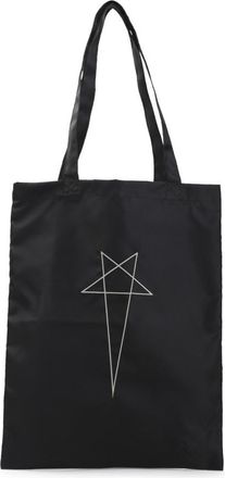Rick Owens Black Printed Tote