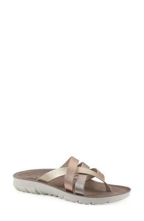 White Mountain Bertina Sandal in Gold Metallic at Nordstrom Rack, Size 6.5