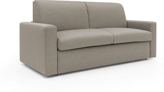 Divani.Store Divani.store - Kansas Sof&aacute; Cama Convertible H20 Cm En Tela Impermeable 192 Cm (mat. 140x197) Taupe