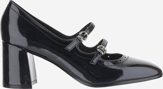 Pinko Pinko leren Mary Jane-pumps met verfeffect
