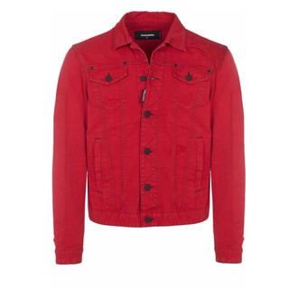 Dsquared2 Dan Jean Jacket - Heren - Jassen - Rood - Maat: L Katoen