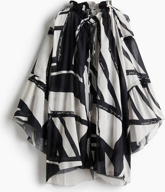 H&M Lockeres Baumwollkleid - White