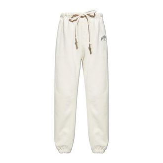 Dolce & Gabbana Sweatpants, male, Beige, Size: XL Sweatpants with printed logo