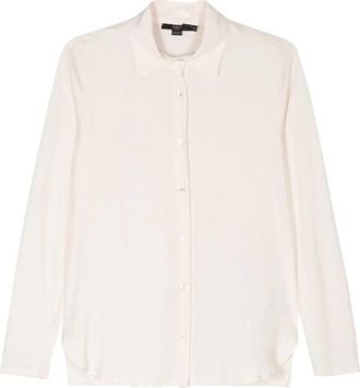 Seventy Stijlvolle Cr&egrave;me Shirt - Dames - Overhemden - Roze - M - Overhemden